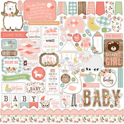 Echo Park Baby Girl - Element Sticker